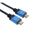 PremiumCord Ultra HDTV 4K@60Hz kabel HDMI 2.0b kovové+zlacené konektory 3m bavlněné opláštění kabelu kphdm2m3