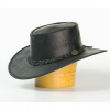 Pánsky hladký kožený stetson Barmah hats - černá/L