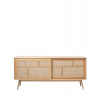 Unique Drevená komoda Barrali – 180 cm, svetlý dub (46710201)