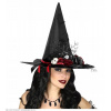 Klobúk na Halloween čarodejnica čierny bosorka