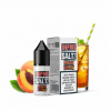 Infamous Saltz Peach Ice Tea (Broskvový čaj) 10ml intenzita nikotinu 20mg tabáková nálepka Kolek Q