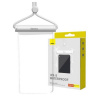 Baseus Baseus AquaGlide Universal Waterproof Case IPX8 up to 7.2 inch Phone, White/ Transparent (BS-PC030)