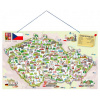 Woody Magnetická mapa ČR s obrázky a společenská hra 3 v 1
