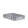 Euro prepravky classic-line B, záslepky sivé, z PP, 600 x 400 x 120 mm, BJ = 8 ks