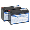 AVACOM AVA-RBP02-12090-KIT - batéria pre CyberPower, EATON, Effekta, FSP Fortron, HP, Legrand UPS AVA-RBP02-12090-KIT