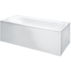 LAUFEN Solutions pravouhlá vaňa akrylátová (s konštrukciou a pravým L panelom), odtok v strede, 1800 x 800 x 620 mm, biela, H2245060000001