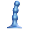 Strap On Me DILDO PLUG BALLS METALLIC BLUE - S