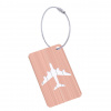 Visačka na kufor lietadlo ružovo-zlatá | mystore.sk