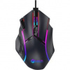 C-TECH herní myš Akali (GM-15), casual gaming, 12800 DPI, RGB podsvícení, USB, černá