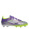 adidas F50 Elite Childrens Firm Ground Football Boots Purple/White 2 (34)