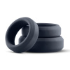 BONERS Cock Ring Set Silicone Wide Grey (3ks)