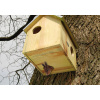 Budka pro veverku SQUIRREL HOUSE, se zinkovou stříškou, přírodní,25x26x29cm|Esschert Design