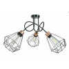 Stropná lampa podkrovie luster 3x E27 čierny diamant (Stropná lampa podkrovie luster 3x E27 čierny diamant)