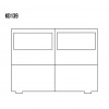Komoda borovicová KD139 - dub, S85, V76, H42