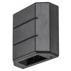 Rabalux Čierne fasádne LED svietidlo Lippa Up/Down 6W IP54 7319