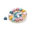 Viga Drevené hodiny vkladacie puzzle 22x7 plnofarebný motív