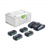Festool Festool napájecí sada SYS 18V 4x4,0/TCL 6 DUO pro 18V nářadí 577104