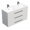 Swiss aqua technologies Koupelnová skříňka s umyvadlem SAT Cube Way 120x76,5x46 cm bílá lesk CUBE461203BIMOD