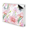 Magnetický kryt na radiátor Pivoňky květin 80x60 cm