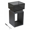 Ohnisko Cattara Cube s mriežkou 74 cm - čierne