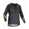 Dres LITE, FLY RACING - USA 2022 (metal/červená/žltá) Velikost: 2XL