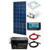 Solárna súprava 180 W 12 V batéria 100 AH regulátor VYPR