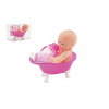 Teddies Miminko ve vaničce s lahvičkou - 10 cm