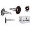 Samorezné podložkové skrutky 4,2 x 25 mm RAL 8017 250 ks Etanco GM-B