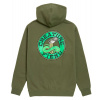 pánska mikina CREATURE STRIKE FAST RELIC ZIP HOODED HEAVYWEIGHT SWEATSHIRT ARMY M + doprava zdarma