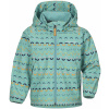 Dětská zateplená softshellová bunda Didriksons Dellen Waveprint turquoise Velikost: 90