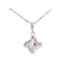 Náhrdelník 925 sterling silver white crystal star twist (Náhrdelník 925 sterling silver white crystal star twist)