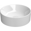 GSI KUBE X okrúhle keramické umývadlo na dosku, priemer 40cm, biela ExtraGlaze 942611