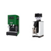 Gaggia New Classic EVO, green + Eureka Mignon Zero, BL white