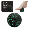 MASÁŽNA LOPTIČKA LINE SPORT NA ROZMASÍROVANIE PENOVÁ TVRDÁ 8CM ČIERNO-ZELENÁ