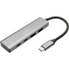 Digitus DA-70245 4 porty USB 3.1 Gen 1 húb s hliníkovým krytom tmavosivá; DA-70245