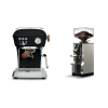 Ascaso Dream PID, Dark Black + Eureka Mignon Libra, CR chrome