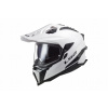 BEZPEČNÁ MOTOCYKLOVÁ ENDURO PRILBA LS2 MX701 EXPLORER, PEVNÁ BIELA - 06
