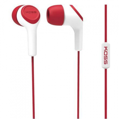 Koss KEB15iR slúchadlá do uší, 3,5 mm (1/8 palca), mikrofón, červené, 62192664