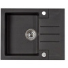 Alveus ROCK 30 kuchynský granitový drez so sifónom 59,5x47,5 - G-91 Black 1090951