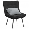 VidaXL Relaxačné kreslo Čierna 64x74x84 cm Zamat - Čierna - 243126-257147