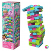 Spin Master Gabby's Dollhouse Jumbling Tower Block Tower Hra so 48 drevenými blokmi