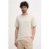Tričko s prímesou ľanu United Colors of Benetton 33CMU101R béžová M