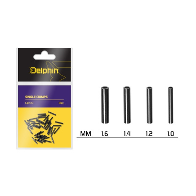 DELPHIN - Single CRIMPS 40 ks 1,2 mm