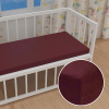 Detské jersey napínacie prestieradlo do postieľky JR-011 Bordó 70 x 140 x 10 cm - do postieľky