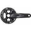 Shimano Stred Deore FC-M4100 175mm 36/26z. 10-k. čierny dvojdielny bez ložísk,53mm CL