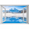 Samolepiaca 3D samolepka na okno Zimné Alpy 90x60 (Samolepiaca 3D samolepka na okno Zimné Alpy 90x60)