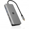 ICY BOX IB-DK4061-CPD Kábel USB 3.2 Gen 1 (3.1 Gen 1) Type-C Šedá (IB-DK4061-CPD)