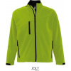 SOL´S RELAX / Pánska 3-vrstvová softshellová bunda - green absinthe 4XL