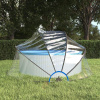 vidaXL Bazénová kupola okrúhla 315x158 cm PVC
