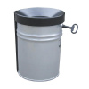Nástenný zberač odpadkov, uzamykateľný ,objem 16 l, v x Ø 340 x 245 mm